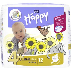 Happy sauskelnės vaikams Maxi Plus 9-20kg, 12 vnt.