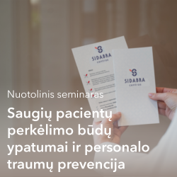 Nuotoliniai mokymai. Saugaus kėlimo būdai, padedantys darbuotojams išvengti traumų - Sidabra