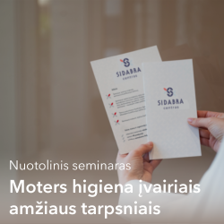 04-23d. Nuotolinis seminaras. Moters higiena įvairiais amžiaus tarpsniais