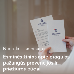 Nuotoliniai mokymai. Pragulos ir pragulų profilaktika. Bendras projektas su GRIKE - Sidabra